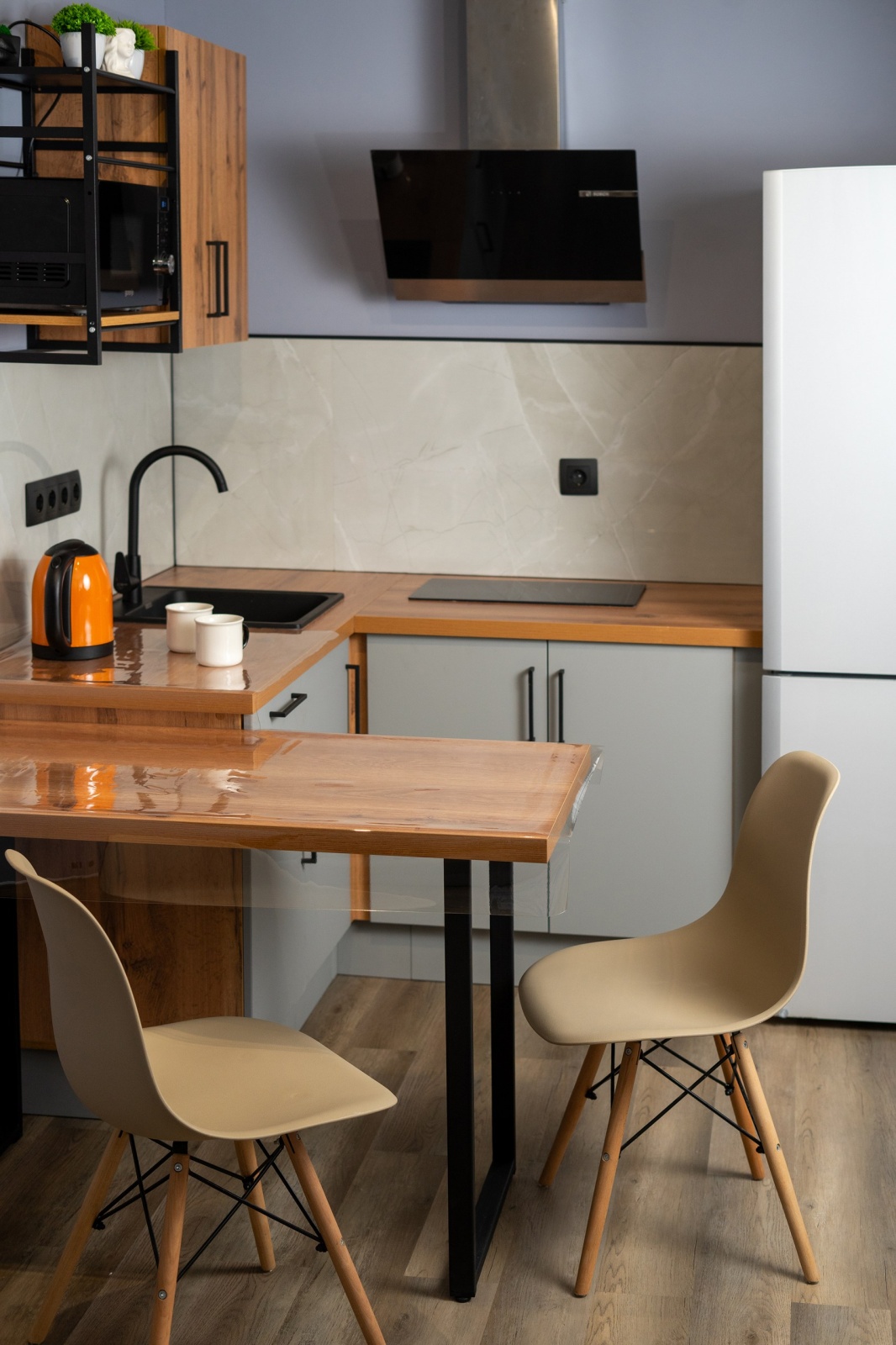 евро двушка (гостиная + спальня) в стиле лофт 