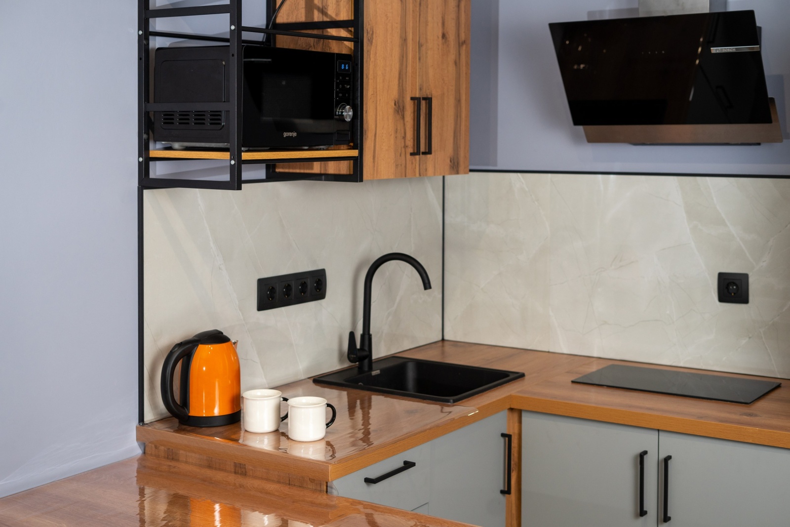 евро двушка (гостиная + спальня) в стиле лофт 